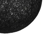 GLOBOSTAR® OCEANA 999-0157 Boho Κρεμαστό Φωτιστικό Οροφής με Ντουί 1 x E27 AC 220-240V IP20 - Μαύρο - Μ60 x Π60 x Υ60cm