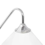 GLOBOSTAR® ALESSIA 999-0179 Μοντέρνο Φωτιστικό Τοίχου - Απλίκα με Ντουί 1 x E27 AC 220-240V IP20 - Μπεζ & Ασημί - Μ18 x Π26 x Υ29cm