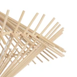 GLOBOSTAR® SASSO 999-0201 Boho Κρεμαστό Φωτιστικό Οροφής με Ντουί 1 x E27 AC 220-240V IP20 - Μπεζ - Μ50 x Π50 x Y23cm