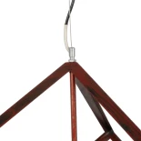 GLOBOSTAR® CUBE 999-0216 Μοντέρνο Κρεμαστό Φωτιστικό Οροφής με Ντουί 1 x E27 AC 220-240V IP20 - Χάλκινο - Μ70 x Π70 x Υ87cm