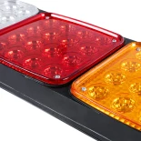 GLOBOSTAR® TAILIGHT 999-0259 Πίσω Φανάρι Οχημάτων LED 9W 360lm 180° DC 24V Αδιάβροχο IP66 Πορτοκαλί & Κόκκινο & Ψυχρό Λευκό 6000K - Μ42 x Π4.3 x Υ15.4cm - Πακέτο 2 Τεμαχίων - 1 Χρόνο Εγγύηση