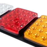 GLOBOSTAR® TAILIGHT 999-0260 Πίσω Φανάρι Οχημάτων LED 9W 360lm 180° DC 24V Αδιάβροχο IP66 Πορτοκαλί & Κόκκινο & Ψυχρό Λευκό 6000K - Μ33 x Π2.4 x Υ14cm - Πακέτο 2 Τεμαχίων - 1 Χρόνο Εγγύηση