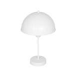 GLOBOSTAR® GAZETA 203-0301 Μοντέρνο Επιτραπέζιο Φωτιστικό Πορτατίφ με Ντουί 1 x E27 AC 220-240V IP20 - Λευκό  - Μ25 x Π25 x Υ39cm