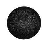 GLOBOSTAR® OCEANA 999-0157 Boho Κρεμαστό Φωτιστικό Οροφής με Ντουί 1 x E27 AC 220-240V IP20 - Μαύρο - Μ60 x Π60 x Υ60cm