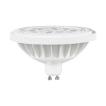 GLOBOSTAR® SPOTAR 60131 Σποτ GU10 AR111 LED 12W 1128lm 36° AC 220-240V IP20 Θερμό Λευκό 2700K Dimmable - Μ11 x Π11 x Υ6.6cm - 3 Χρόνια Εγγύηση
