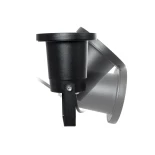 kelvo® GARDELINI KLV-101-0001-V2 Φωτιστικό Σποτ Τοίχου με Βάση για Λάμπα MR16 με Ντουί GU10 AC 220-240V Αδιάβροχο IP65 - Μαύρο Ματ - Μ10 x Π10 x Υ30cm