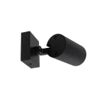 kelvo® SPOTA KLV-101-0134-V2 Κινούμενο Φωτιστικό Σποτ Τοίχου για Λάμπα MR16 με Ντουί GU10 AC 220-240V IP20 - Μαύρο Ματ - Μ7 x Π6 x Υ14cm