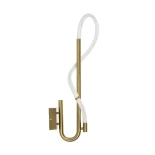 kelvo® GLOW KLV-101-0148-V2 Φωτιστικό Τοίχου / Απλίκα LED 18W 1800lm 360° AC 220-240V IP20 Ρυθμιζόμενο Λευκό CCT με On/Off 2700K/4500K/6000K - Lumileds SMD Chip - Χρυσό Πλατίνα - Μ65 x Π30 x Υ30cm - 3 Χρόνια Εγγύηση