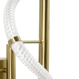 kelvo® GLOW KLV-101-0148-V2 Φωτιστικό Τοίχου / Απλίκα LED 18W 1800lm 360° AC 220-240V IP20 Ρυθμιζόμενο Λευκό CCT με On/Off 2700K/4500K/6000K - Lumileds SMD Chip - Χρυσό Πλατίνα - Μ65 x Π30 x Υ30cm - 3 Χρόνια Εγγύηση