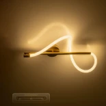 kelvo® GLOW KLV-101-0168-V2 Φωτιστικό Οροφής LED 24W 2400lm 360° AC 220-240V IP20 Ρυθμιζόμενο Λευκό CCT με On/Off 2700K/4500K/6000K - Lumileds SMD Chip - Χρυσό Πλατίνα - Μ30 x Π15 x Υ70cm - 3 Χρόνια Εγγύηση