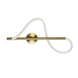 kelvo® GLOW KLV-101-0168-V2 Φωτιστικό Οροφής LED 24W 2400lm 360° AC 220-240V IP20 Ρυθμιζόμενο Λευκό CCT με On/Off 2700K/4500K/6000K - Lumileds SMD Chip - Χρυσό Πλατίνα - Μ30 x Π15 x Υ70cm - 3 Χρόνια Εγγύηση