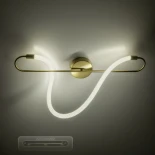 kelvo® GLOW KLV-101-0169-V2 Φωτιστικό Οροφής LED 18W 1800lm 360° AC 220-240V IP20 Ρυθμιζόμενο Λευκό CCT με On/Off 2700K/4500K/6000K - Lumileds SMD Chip - Χρυσό Πλατίνα - Μ30 x Π15 x Υ70cm - 3 Χρόνια Εγγύηση