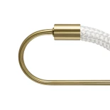 kelvo® GLOW KLV-101-0169-V2 Φωτιστικό Οροφής LED 18W 1800lm 360° AC 220-240V IP20 Ρυθμιζόμενο Λευκό CCT με On/Off 2700K/4500K/6000K - Lumileds SMD Chip - Χρυσό Πλατίνα - Μ30 x Π15 x Υ70cm - 3 Χρόνια Εγγύηση