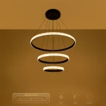 kelvo® DIAMOND KLV-101-0237-V2 Κρεμαστό Φωτιστικό Οροφής LED 100W 10000lm 180° AC 220-240V IP20 Ρυθμιζόμενο Λευκό CCT με Χειριστήριο από 2700K έως 6000K Dimmable - Lumileds SMD Chip - Μαύρο Ματ - Μ60 x Π60 x Υ60cm - 3 Χρόνια Εγγύηση