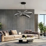 kelvo® DIAMOND KLV-101-0139-V2 Κρεμαστό Φωτιστικό Οροφής LED 120W 12000lm 180° AC 220-240V IP20 Ρυθμιζόμενο Λευκό CCT με Χειριστήριο από 2700K έως 6000K Dimmable - Lumileds SMD Chip - Μαύρο Ματ - Μ80 x Π80 x Υ80cm - 3 Χρόνια Εγγύηση