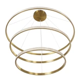 kelvo® DIAMOND KLV-101-0242-V2 Κρεμαστό Φωτιστικό Οροφής LED 150W 15000lm 180° AC 220-240V IP20 Ρυθμιζόμενο Λευκό CCT με Χειριστήριο από 2700K έως 6000K Dimmable - Lumileds SMD Chip - Χρυσό Πλατίνα - Μ100 x Π100 x Υ100cm - 3 Χρόνια Εγγύηση