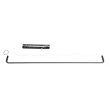 kelvo® LINARIA KLV-101-0255 Κρεμαστό Φωτιστικό Οροφής LED 36W 3600lm 180° AC 220-240V IP20 Ρυθμιζόμενο Λευκό CCT με Χειριστήριο από 2700K έως 6000K Dimmable - Lumileds SMD Chip - Μαύρο Ματ - Μ120 x Π2 x Υ10cm - 3 Χρόνια Εγγύηση