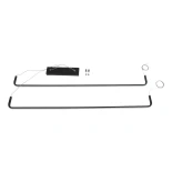 kelvo® LINARIA KLV-101-0258-V2 Κρεμαστό Φωτιστικό Οροφής LED 72W 7200lm 180° AC 220-240V IP20 Ρυθμιζόμενο Λευκό CCT με Χειριστήριο από 2700K έως 6000K Dimmable - Lumileds SMD Chip - Μαύρο Ματ - Μ220 x Π4 x Υ25cm - 3 Χρόνια Εγγύηση