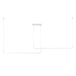 kelvo® LINARIA KLV-101-0259 Κρεμαστό Φωτιστικό Οροφής LED 72W 7200lm 180° AC 220-240V IP20 Ρυθμιζόμενο Λευκό CCT με Χειριστήριο από 2700K έως 6000K Dimmable - Lumileds SMD Chip - Λευκό Ματ - Μ130 x Π4 x Υ25cm - 3 Χρόνια Εγγύηση