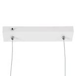 kelvo® LINARIA KLV-101-0259 Κρεμαστό Φωτιστικό Οροφής LED 72W 7200lm 180° AC 220-240V IP20 Ρυθμιζόμενο Λευκό CCT με Χειριστήριο από 2700K έως 6000K Dimmable - Lumileds SMD Chip - Λευκό Ματ - Μ130 x Π4 x Υ25cm - 3 Χρόνια Εγγύηση