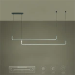 kelvo® LINARIA KLV-101-0259-V2 Κρεμαστό Φωτιστικό Οροφής LED 72W 7200lm 180° AC 220-240V IP20 Ρυθμιζόμενο Λευκό CCT με Χειριστήριο από 2700K έως 6000K Dimmable - Lumileds SMD Chip - Λευκό Ματ - Μ220 x Π4 x Υ25cm - 3 Χρόνια Εγγύηση