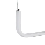 kelvo® LINARIA KLV-101-0259-V2 Κρεμαστό Φωτιστικό Οροφής LED 72W 7200lm 180° AC 220-240V IP20 Ρυθμιζόμενο Λευκό CCT με Χειριστήριο από 2700K έως 6000K Dimmable - Lumileds SMD Chip - Λευκό Ματ - Μ220 x Π4 x Υ25cm - 3 Χρόνια Εγγύηση