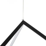 kelvo® KIBOO KLV-101-0261 Κρεμαστό Φωτιστικό Οροφής LED 36W 3600lm 360° AC 220-240V IP20 Ρυθμιζόμενο Λευκό CCT με Χειριστήριο από 2700K έως 6000K Dimmable - Lumileds SMD Chip - Μαύρο Ματ - Μ40 x Π40 x Υ40cm - 3 Χρόνια Εγγύηση