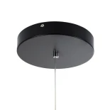 kelvo® KIBOO KLV-101-0261 Κρεμαστό Φωτιστικό Οροφής LED 36W 3600lm 360° AC 220-240V IP20 Ρυθμιζόμενο Λευκό CCT με Χειριστήριο από 2700K έως 6000K Dimmable - Lumileds SMD Chip - Μαύρο Ματ - Μ40 x Π40 x Υ40cm - 3 Χρόνια Εγγύηση