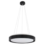 kelvo® BARCHETTA KLV-101-0265 Κρεμαστό Φωτιστικό Οροφής LED 72W 7200lm 120° AC 220-240V IP20 Ρυθμιζόμενο Λευκό CCT με Χειριστήριο από 2700K έως 6000K Dimmable - Lumileds SMD Chip - Μαύρο Ματ - Μ48 x Π48 x Υ8.2cm - 3 Χρόνια Εγγύηση