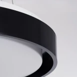 kelvo® BARCHETTA KLV-101-0265 Κρεμαστό Φωτιστικό Οροφής LED 72W 7200lm 120° AC 220-240V IP20 Ρυθμιζόμενο Λευκό CCT με Χειριστήριο από 2700K έως 6000K Dimmable - Lumileds SMD Chip - Μαύρο Ματ - Μ48 x Π48 x Υ8.2cm - 3 Χρόνια Εγγύηση