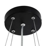 kelvo® BARCHETTA KLV-101-0266 Κρεμαστό Φωτιστικό Οροφής LED 72W 7200lm 120° AC 220-240V IP20 Ρυθμιζόμενο Λευκό CCT με Χειριστήριο από 2700K έως 6000K Dimmable - Lumileds SMD Chip - Μαύρο & Σαμπανιζέ Χρυσό Ματ - Μ48 x Π48 x Υ8.2cm - 3 Χρόνια Εγγύηση