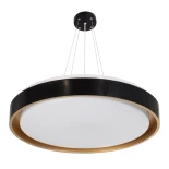 kelvo® BARCHETTA KLV-101-0266 Κρεμαστό Φωτιστικό Οροφής LED 72W 7200lm 120° AC 220-240V IP20 Ρυθμιζόμενο Λευκό CCT με Χειριστήριο από 2700K έως 6000K Dimmable - Lumileds SMD Chip - Μαύρο & Σαμπανιζέ Χρυσό Ματ - Μ48 x Π48 x Υ8.2cm - 3 Χρόνια Εγγύηση