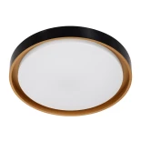 kelvo® BARCHETTA KLV-101-0266-V2 Φωτιστικό Οροφής LED 72W 7200lm 120° AC 220-240V IP20 Ρυθμιζόμενο Λευκό CCT με Χειριστήριο από 2700K έως 6000K Dimmable - Lumileds SMD Chip - Μαύρο & Σαμπανιζέ Χρυσό Ματ - Μ48 x Π48 x Υ8.2cm - 3 Χρόνια Εγγύηση