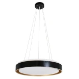 kelvo® BARCHETTA KLV-101-0266-V2 Φωτιστικό Οροφής LED 72W 7200lm 120° AC 220-240V IP20 Ρυθμιζόμενο Λευκό CCT με Χειριστήριο από 2700K έως 6000K Dimmable - Lumileds SMD Chip - Μαύρο & Σαμπανιζέ Χρυσό Ματ - Μ48 x Π48 x Υ8.2cm - 3 Χρόνια Εγγύηση