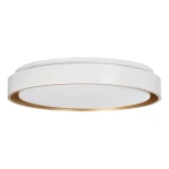 kelvo® BARCHETTA KLV-101-0267 Κρεμαστό Φωτιστικό Οροφής LED 72W 7200lm 120° AC 220-240V IP20 Ρυθμιζόμενο Λευκό CCT με Χειριστήριο από 2700K έως 6000K Dimmable - Lumileds SMD Chip - Λευκό & Σαμπανιζέ Χρυσό Ματ - Μ48 x Π48 x Υ8.2cm - 3 Χρόνια Εγγύηση