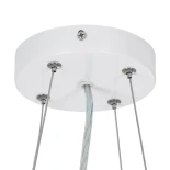 kelvo® BARCHETTA KLV-101-0267 Κρεμαστό Φωτιστικό Οροφής LED 72W 7200lm 120° AC 220-240V IP20 Ρυθμιζόμενο Λευκό CCT με Χειριστήριο από 2700K έως 6000K Dimmable - Lumileds SMD Chip - Λευκό & Σαμπανιζέ Χρυσό Ματ - Μ48 x Π48 x Υ8.2cm - 3 Χρόνια Εγγύηση