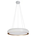 kelvo® BARCHETTA KLV-101-0267 Κρεμαστό Φωτιστικό Οροφής LED 72W 7200lm 120° AC 220-240V IP20 Ρυθμιζόμενο Λευκό CCT με Χειριστήριο από 2700K έως 6000K Dimmable - Lumileds SMD Chip - Λευκό & Σαμπανιζέ Χρυσό Ματ - Μ48 x Π48 x Υ8.2cm - 3 Χρόνια Εγγύηση