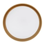 kelvo® BARCHETTA KLV-101-0267-V2 Φωτιστικό Οροφής LED 72W 7200lm 120° AC 220-240V IP20 Ρυθμιζόμενο Λευκό CCT με Χειριστήριο από 2700K έως 6000K Dimmable - Lumileds SMD Chip - Λευκό & Σαμπανιζέ Χρυσό Ματ - Μ48 x Π48 x Υ8.2cm - 3 Χρόνια Εγγύηση