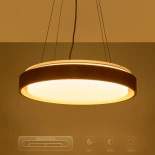 kelvo® BARCHETTA KLV-101-0268 Κρεμαστό Φωτιστικό Οροφής LED 72W 7200lm 120° AC 220-240V IP20 Ρυθμιζόμενο Λευκό CCT με Χειριστήριο από 2700K έως 6000K Dimmable - Lumileds SMD Chip - Σαμπανιζέ Χρυσό Ματ - Μ48 x Π48 x Υ8.2cm - 3 Χρόνια Εγγύηση