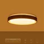 kelvo® BARCHETTA KLV-101-0268-V2 Φωτιστικό Οροφής LED 72W 7200lm 120° AC 220-240V IP20 Ρυθμιζόμενο Λευκό CCT με Χειριστήριο από 2700K έως 6000K Dimmable - Lumileds SMD Chip - Σαμπανιζέ Χρυσό Ματ - Μ48 x Π48 x Υ8.2cm - 3 Χρόνια Εγγύηση