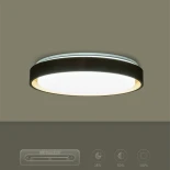 kelvo® BARCHETTA KLV-101-0268-V2 Φωτιστικό Οροφής LED 72W 7200lm 120° AC 220-240V IP20 Ρυθμιζόμενο Λευκό CCT με Χειριστήριο από 2700K έως 6000K Dimmable - Lumileds SMD Chip - Σαμπανιζέ Χρυσό Ματ - Μ48 x Π48 x Υ8.2cm - 3 Χρόνια Εγγύηση