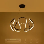 kelvo® TARANTULA KLV-101-0269 Κρεμαστό Φωτιστικό Οροφής LED 120W 12000lm 360° AC 220-240V IP20 Ρυθμιζόμενο Λευκό CCT με Χειριστήριο από 2700K έως 6000K Dimmable - Lumileds SMD Chip - Μαύρο Ματ - Μ78 x Π78 x Υ31.5cm - 3 Χρόνια Εγγύηση