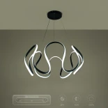 kelvo® TARANTULA KLV-101-0269 Κρεμαστό Φωτιστικό Οροφής LED 120W 12000lm 360° AC 220-240V IP20 Ρυθμιζόμενο Λευκό CCT με Χειριστήριο από 2700K έως 6000K Dimmable - Lumileds SMD Chip - Μαύρο Ματ - Μ78 x Π78 x Υ31.5cm - 3 Χρόνια Εγγύηση