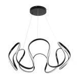 kelvo® TARANTULA KLV-101-0269 Κρεμαστό Φωτιστικό Οροφής LED 120W 12000lm 360° AC 220-240V IP20 Ρυθμιζόμενο Λευκό CCT με Χειριστήριο από 2700K έως 6000K Dimmable - Lumileds SMD Chip - Μαύρο Ματ - Μ78 x Π78 x Υ31.5cm - 3 Χρόνια Εγγύηση