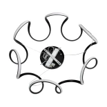 kelvo® TARANTULA KLV-101-0269 Κρεμαστό Φωτιστικό Οροφής LED 120W 12000lm 360° AC 220-240V IP20 Ρυθμιζόμενο Λευκό CCT με Χειριστήριο από 2700K έως 6000K Dimmable - Lumileds SMD Chip - Μαύρο Ματ - Μ78 x Π78 x Υ31.5cm - 3 Χρόνια Εγγύηση