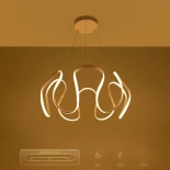 kelvo® TARANTULA KLV-101-0270 Κρεμαστό Φωτιστικό Οροφής LED 120W 12000lm 360° AC 220-240V IP20 Ρυθμιζόμενο Λευκό CCT με Χειριστήριο από 2700K έως 6000K Dimmable - Lumileds SMD Chip - Λευκό Ματ - Μ78 x Π78 x Υ31.5cm - 3 Χρόνια Εγγύηση