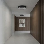 kelvo® SALEM KLV-101-0277 Φωτιστικό Οροφής LED 75W 7500lm 120° AC 220-240V IP20 Ρυθμιζόμενο Λευκό CCT με Χειριστήριο από 2700K έως 6000K Dimmable - Lumileds SMD Chip - Μαύρο Ματ - Μ45 x Π45 x Υ9.5cm - 3 Χρόνια Εγγύηση