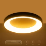 kelvo® SALEM KLV-101-0277 Φωτιστικό Οροφής LED 75W 7500lm 120° AC 220-240V IP20 Ρυθμιζόμενο Λευκό CCT με Χειριστήριο από 2700K έως 6000K Dimmable - Lumileds SMD Chip - Μαύρο Ματ - Μ45 x Π45 x Υ9.5cm - 3 Χρόνια Εγγύηση