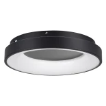 kelvo® SALEM KLV-101-0277 Φωτιστικό Οροφής LED 75W 7500lm 120° AC 220-240V IP20 Ρυθμιζόμενο Λευκό CCT με Χειριστήριο από 2700K έως 6000K Dimmable - Lumileds SMD Chip - Μαύρο Ματ - Μ45 x Π45 x Υ9.5cm - 3 Χρόνια Εγγύηση