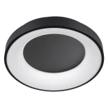 kelvo® SALEM KLV-101-0277 Φωτιστικό Οροφής LED 75W 7500lm 120° AC 220-240V IP20 Ρυθμιζόμενο Λευκό CCT με Χειριστήριο από 2700K έως 6000K Dimmable - Lumileds SMD Chip - Μαύρο Ματ - Μ45 x Π45 x Υ9.5cm - 3 Χρόνια Εγγύηση